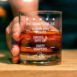Personalised Promoted to Daddy Old-Fashioned 10 oz Whiskey Glass with Names Daily Use Father's Day Anniversary Gift for Father