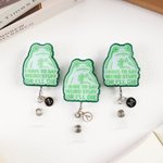 Henkilökohtainen minun täytyy sanoa outoja asioita tai kuolen hauska sammakko Badge Lanyard kanssa Initial Hoitajien päivä Opettajien päivä lahja opettajalle Sairaanhoitaja