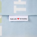 Juego de 10 etiquetas de texto personalizadas Made with Heart para coser ropa y artículos hechos a mano Regalo de cumpleaños para amantes de las manualidades DIY Knitting