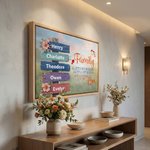 Personalisierte Familie Los der Liebe Schild Leinwand Drucke mit 2-10 Namen Home Decor Schiff aus USA Home Decor Geburtstagsgeschenk für Familie