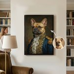 Personalized Funny Oil Painting Style Renaissance Royal Dog Cat Portrait Canvas Prints Home Decor Ship from USA Housewarming Gift for Pet Lovers