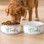 Gamelle personnalisée en céramique avec nom et photo d'animal de compagnie Cadeau d'anniversaire pour les amoureux des animaux de compagnie