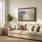 Personalisierte Familie Los der Liebe Schild Leinwand Drucke mit 2-10 Namen Home Decor Schiff aus USA Home Decor Geburtstagsgeschenk für Familie