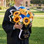 Personalised Graduation Plush Bear Flower Soft Cushion with Name Graduation Gift for Class of 2026
