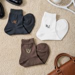 Personaliserte broderte monogram 100% bomullssokker for menn med navn Bryllupsfestgave til forretningsmann Officer Groomsman Groom