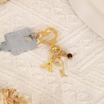 Gepersonaliseerde Geboortesteen Geboortebloem Hart sleutelhanger met initiaal Dagelijks gebruik Moederdag Verjaardagscadeau voor moeder vriendin vrouw