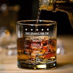 Personalised Promoted to Daddy Old-Fashioned 10 oz Whiskey Glass with Names Daily Use Father's Day Anniversary Gift for Father