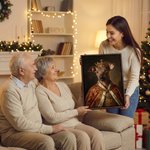 Personalized Funny Oil Painting Style Renaissance Royal Dog Cat Portrait Canvas Prints Home Decor Ship from USA Housewarming Gift for Pet Lovers