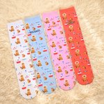 Personalized Cute Cat Stethoscope Pet Cage Bone Pattern Mid-Calf Soft Socks with Name Casual Daily Wear Fun Friday Gift for Veterinarians