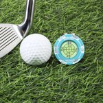 Marcador de Lector de Golf Personalizado Clip Magnético para Sombrero con Nombre Campo de Golf Uso Cumpleaños Aniversario Día del Juego Regalo para Amante de los Jugadores de Golf
