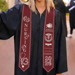 Personalized Healthcare Theme Graduation Sash with Name School and Year Graduation Gift for Class of 2026 Nursing Graduates