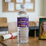 Etiquetas adhesivas personalizadas para botellas de agua con el nombre y el año Juego de 20 etiquetas decorativas para fiestas de graduación para amigos graduados
