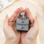 Personalized My First Tooth Curl Bear Storage Box with Name and Two Drawers Baby Shower Birthday Gift for Baby New Parent