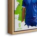 Foto personalizzate dell'atleta Splatter Art Design Stampe su tela con nome e numero Decorazione da parete Nave dagli USA Regalo di compleanno della squadra per chi ama lo sport