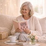 Personalised Cute Line Cartoon Character Sheep Leather A5 Notebook with Names Daily Use Mother's Day Birthday Gift for Grandma Mom