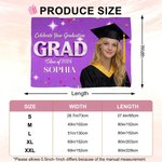 Personalised Class of 2026 Photo Banner with Name and Year Graduation Ceremony Party Gift for Graduates