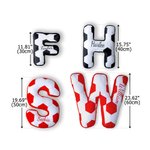 Personalised Soccer Design Initial Soft Cushion with Name Living Room Decor Game Day Birthday World Cup Gift for Soccer Player Lover