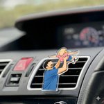 Personalized Funny Comic Style Photo Car Charm with Text Car Air Vent Clip Use Birthday Anniversary Gift for Friend Couple Family