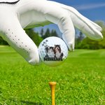Personalised Cartoon Pet Portrait Photo Golf Ball with Name Birthday Anniversary Gift for Golfers Golf Lovers Pet Owners