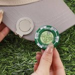 Marcador de Lector de Golf Personalizado Clip Magnético para Sombrero con Nombre Campo de Golf Uso Cumpleaños Aniversario Día del Juego Regalo para Amante de los Jugadores de Golf