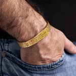 Braccialetto elastico di allarme medico di emergenza personalizzato da uomo con testo inciso Regalo di compleanno per pazienti affetti da epilessia, diabete e allergie