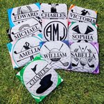 Personalized Golf Elements Diamond Argyle Golf Cart Seat Cover with Name Summer Hot UV Protection Seat Protector Birthday Gift for Golf Lovers Golfers