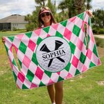 Personalized Golf Elements Diamond Argyle Golf Cart Seat Cover with Name Summer Hot UV Protection Seat Protector Birthday Gift for Golf Lovers Golfers