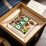 Personalised Dad Nine-Grid Photos Collage  Square Acrylic Plaque Home Decor Father's Day Birthday Gift for Father