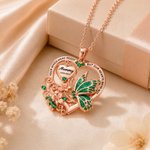 Personalized Butterfly Birthstone Necklace with Engraved Name Dainty Jewelry Remembrance Memorial Sympathy Mother's Day Gift for Women