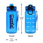 Personalised Gradient Colour 17 oz / 32 oz Sports Water Bottle with Name Daily Use Sports Gift for Teenager Sports Lovers