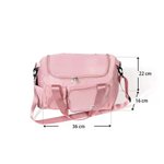 Sac de voyage multi-compartiments personnalisé avec nom et fleur de naissance - Cadeau de la fête des Mères pour maman et grand-mère