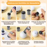 Personalisierter Golfball-Stempel mit Gesichtsfoto | mit nachfüllbarer Stempelfarbe | Golfclub Geburtstag Geschenk für Golf-Liebhaber