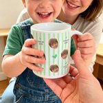 Tasse en céramique multicolore personnalisée avec texte Anniversaire Cadeau d'anniversaire pour enfants