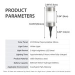 Personalized Pet Photo Solar Garden Light with Name and Date Garden Decor Pet Loss Memorial Gift for Pet Lovers Owners