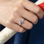 Anillo personalizado de acero inoxidable con piedra de nacimiento nombre y texto grabado regalo del Día de la Madre para mamá y abuela