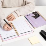 Planificateur photo cheval personnalisé 2026 Cahier spirale A5 avec nom et pages de planification hebdomadaire et mensuelle Cadeau d'anniversaire pour les amoureux des chevaux