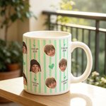 Tasse en céramique multicolore personnalisée avec texte Anniversaire Cadeau d'anniversaire pour enfants