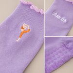 Personalised Embroidered Non-Slip Yoga Socks with Name Sports Birthday Gift for Yoga Pilates Lovers