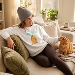 Personalized Pet Photo Multicolour Adult T-shirt Sweatshirt with Name Daily Wear Pet Party Birthday Gift for Pet Owner Lover