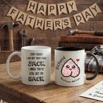 Personalizada Bonus Dad Humorous Pattern Design 11 oz 15 oz Taza de Cerámica con Nombre y Texto Día del Padre Cumpleaños Regalo para Step Dad Hombre