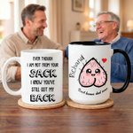 Personalizada Bonus Dad Humorous Pattern Design 11 oz 15 oz Taza de Cerámica con Nombre y Texto Día del Padre Cumpleaños Regalo para Step Dad Hombre