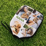 Gepersonaliseerde 1-12 foto's Collage Pickleball Paddle Cover met tekst Verjaardag Game Day Gift voor familie vriend Pickleball-speler