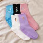 Personalised Embroidered Non-Slip Yoga Socks with Name Sports Birthday Gift for Yoga Pilates Lovers