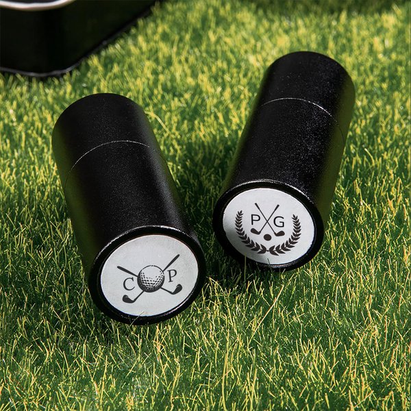 Personalized Golf Elements Monogram Design Golf Ball Stamp with Metal Storage Box Golf Accessory Birthday Sports Gift for Golf Players