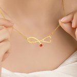 Personalized Exquisite Stethoscope Birthstone Necklace with Name Dainty Jewelry Graduation Birthday Gift for Medical Staff Graduate