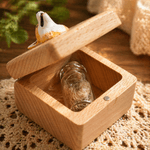 Scatola di legno personalizzata con nome inciso e bottiglia di vetro Avatar di cane e gatto in 3D Regalo commemorativo di compleanno per la perdita di animali domestici