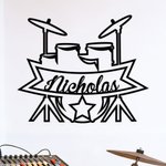 Personalized Creative Guitar Note Music Pattern Metal Sign with Name Home Wall Decor Birthday Gift for Musicians Music Lovers