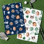 Personalised Best Dad 1-3 Face Photos Golf Quick-Dry Sports Towel Daily Use Father's Day Gift for Dad Golfer