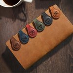 Personalisiertes Magnetisches Blume Initiale PU Leder Lesezeichen Buchzubehör Geburtstag Geschenk für Buchliebhaber Bücherwurm