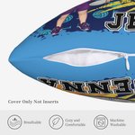 Personalised Volleyball Cartoon Character Cushion Cover with Name and Number Home Decor Anniversary Birthday Gift for Volleyball Players